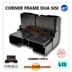 Corner Siku Frame Running Text & Videotron | 11530 - 2 Sisi - Type C